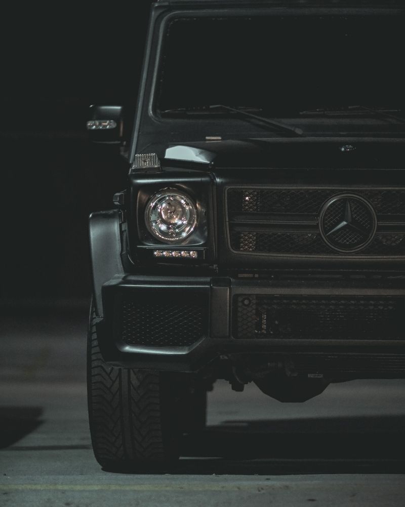 Black luxury four-wheel drive